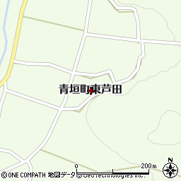 兵庫県丹波市青垣町東芦田周辺の地図