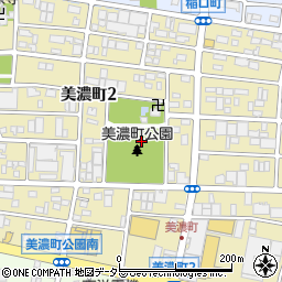 愛知県春日井市美濃町周辺の地図