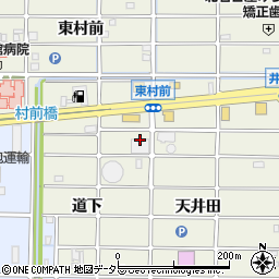 愛知県北名古屋市鹿田道下50周辺の地図