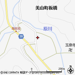 京都府南丹市美山町板橋下段周辺の地図