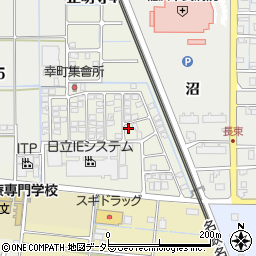 愛知県稲沢市幸町74周辺の地図