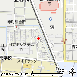愛知県稲沢市幸町71周辺の地図
