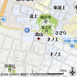 愛知県稲沢市片原一色町森山33周辺の地図