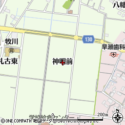 愛知県稲沢市祖父江町両寺内神明前周辺の地図