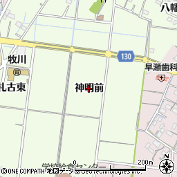 愛知県稲沢市祖父江町両寺内（神明前）周辺の地図