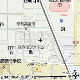 愛知県稲沢市幸町周辺の地図