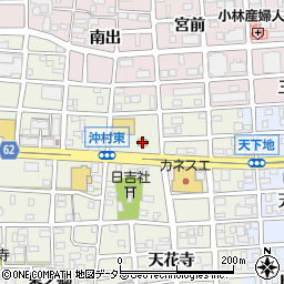 ローソン北名古屋沖村店周辺の地図