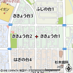 愛知県瀬戸市ききょう台周辺の地図