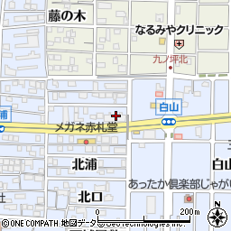 愛知県北名古屋市九之坪北浦42周辺の地図