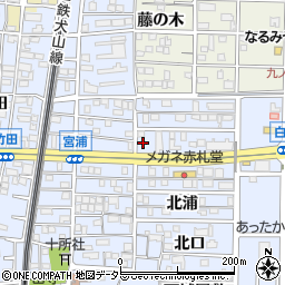 愛知県北名古屋市九之坪北浦26周辺の地図