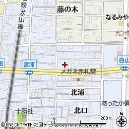 愛知県北名古屋市九之坪北浦29周辺の地図
