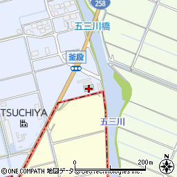 岐阜県養老郡養老町釜段845周辺の地図