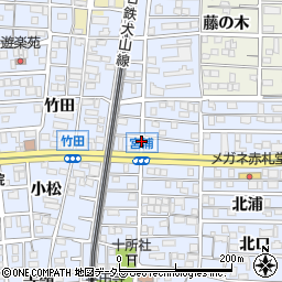 愛知県北名古屋市九之坪宮浦周辺の地図