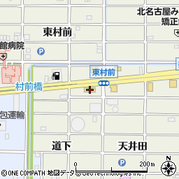 愛知県北名古屋市鹿田道下46周辺の地図