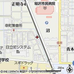 愛知県稲沢市幸町69周辺の地図