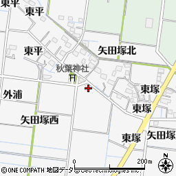 愛知県稲沢市祖父江町神明津秋葉筋周辺の地図