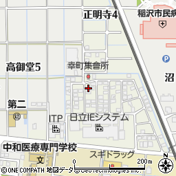 愛知県稲沢市幸町3周辺の地図
