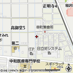 愛知県稲沢市幸町133周辺の地図