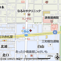 愛知県北名古屋市九之坪白山22-1周辺の地図
