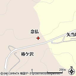愛知県豊田市白川町念仏周辺の地図
