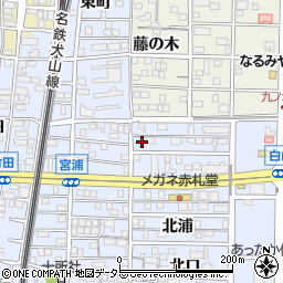 愛知県北名古屋市九之坪北浦19周辺の地図