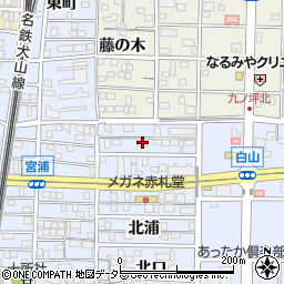 愛知県北名古屋市九之坪北浦16周辺の地図