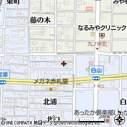 愛知県北名古屋市九之坪北浦12周辺の地図