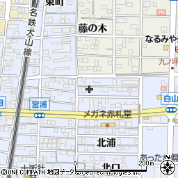 愛知県北名古屋市九之坪北浦18周辺の地図