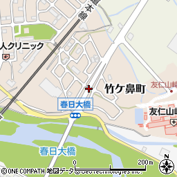 滋賀県彦根市竹ケ鼻町周辺の地図