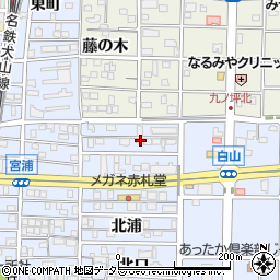 愛知県北名古屋市九之坪北浦14周辺の地図