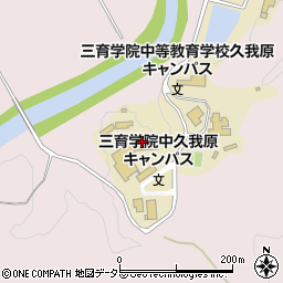 三育学院大学 学生食堂周辺の地図