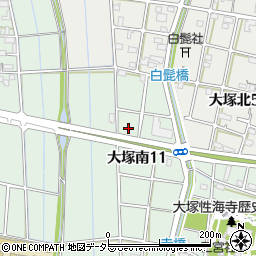 愛知県稲沢市大塚南11丁目46周辺の地図