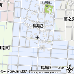 愛知県稲沢市馬場町石塚周辺の地図
