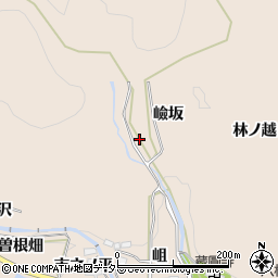 愛知県豊田市白川町嶮坂周辺の地図