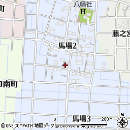 愛知県稲沢市馬場町（石塚）周辺の地図
