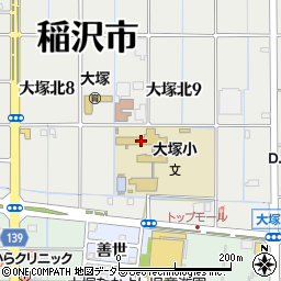 稲沢市立大塚小学校周辺の地図