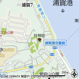 叶神社周辺の地図