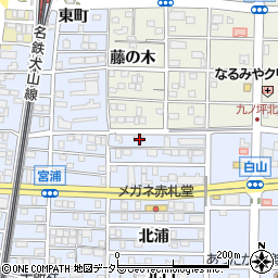 愛知県北名古屋市九之坪北浦3周辺の地図