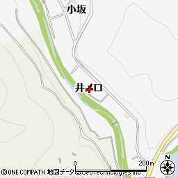 愛知県豊田市浅谷町井ノ口周辺の地図