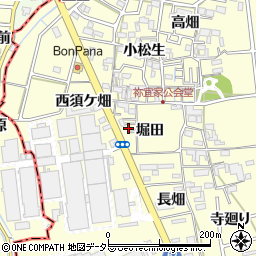 愛知県清須市春日堀田周辺の地図