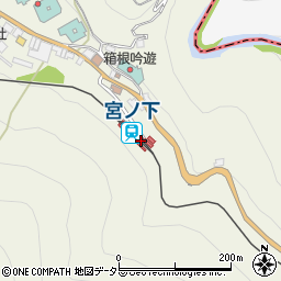 宮ノ下駅周辺の地図