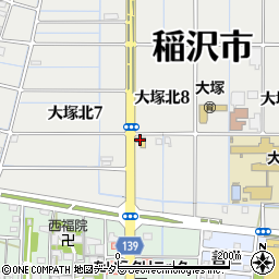 コメダ珈琲店 稲沢大塚店周辺の地図