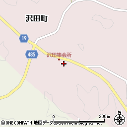 愛知県豊田市沢田町（小原道）周辺の地図