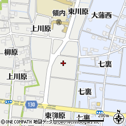 愛知県稲沢市祖父江町二俣東川原周辺の地図