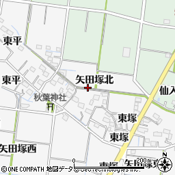愛知県稲沢市祖父江町神明津矢田塚北周辺の地図