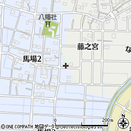 愛知県稲沢市馬場町周辺の地図