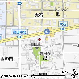 愛知県北名古屋市高田寺屋敷426-1周辺の地図