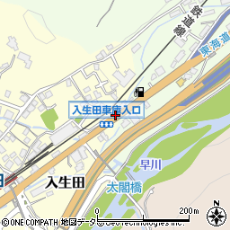 入生田周辺の地図