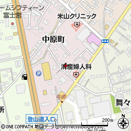 静岡県富士宮市中原町216周辺の地図