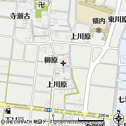 愛知県稲沢市祖父江町二俣上川原周辺の地図